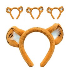 Tingall 可愛老虎髮箍, 4個, 黃色