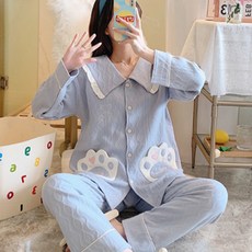 Minsung Company 孕婦熊掌圖案睡衣套裝
