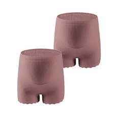 ODAMI 棉質素色高腰調整型孕婦四角內褲組 2入