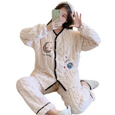 Minsung Company 麻花紋 Moonstar 孕婦睡衣