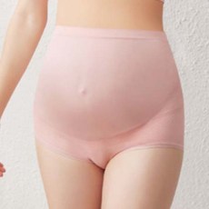 겟잇블루 여성용 스팟 임신 중후반 여유핏 하이웨이스트 면 혼방 임산부 팬티