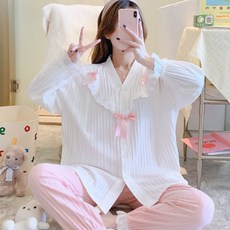 Minsung Company大衣領孕婦睡衣