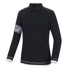 Volvik 富維克 男士高爾夫球有領長袖T恤 VMTSM273BK00L10