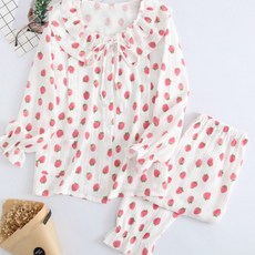 番茄草莓圖案睡衣套裝