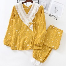 스타 패턴 심플 파자마 세트