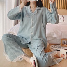 簡約開衩睡衣套裝
