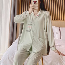 순면 아이스 잠옷 파자마 세트 7085