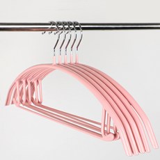 SNF 防滑多功能衣架, 5入, 04 北歐粉