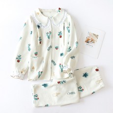 花盆花蕾絲孕婦兩件式睡衣上下套裝
