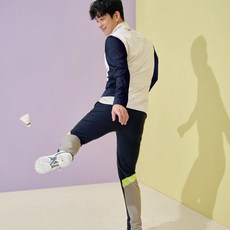 YONEX 男式梭織訓練上衣和下裝套裝 221WU013M