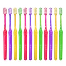 Amiden 彩色半透明感細軟毛牙刷 12支入, 1組, 12個裝
