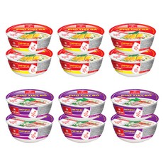 VIFON 味豐 碗裝即時越南河粉 牛肉味 120g+雞肉味 120g, 120g, 12個