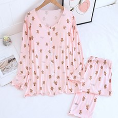 小熊鈕扣設計睡衣套裝