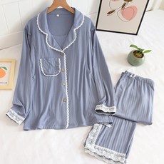 簡約蕾絲睡衣套裝