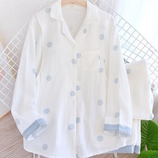 도트 패턴 파자마 세트