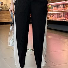 孕婦裝棉麻緊身九分束口褲