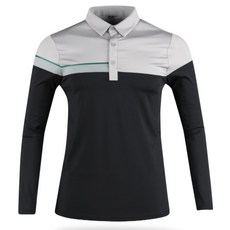 LUCEN 男士機能性長袖高爾夫T恤 BLU2S402