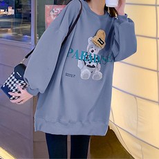 임부복 곰돌이 두툼한 기모 상의
