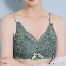 撞色蕾絲哺乳內衣