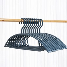 Alle Alle 防滑多功能寬版衣架, 09 薄藍色, 20個