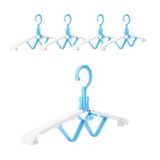 진영컴퍼니 접이식 옷걸이, 흰색, 5개