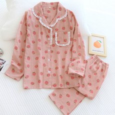 스트로베리 베어 프린팅 2 임부복 상하의 세트