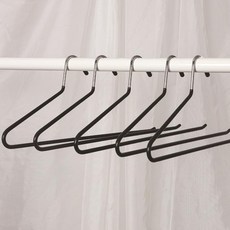 SNF 논슬립 가벼운 바지 옷걸이, 01 검은색, 10개입