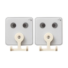 에이델라 문어 얼굴 벽걸이, 그레이, 2개