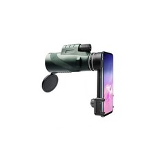 Airable 便攜式高倍率手機相機望遠鏡 HD 40x60 綠色 B0146 + 照片夾套組, 50mm