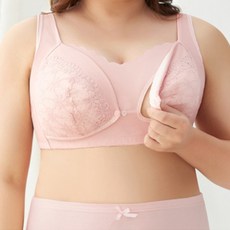 孕婦緹花大尺碼花無鋼圈哺乳內衣