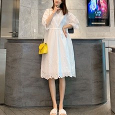 여성용 겟잇블루 패션 임산부 레이스 스커트 원피스