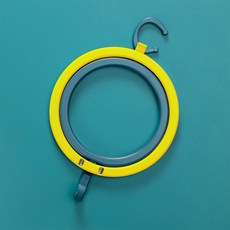 善用狹小空間的帽子整理圓形架, 3個, 黃綠色