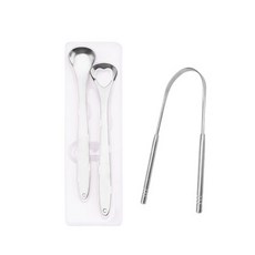 Blue Bucket舌苔清潔器 銀色 3件組, 1套