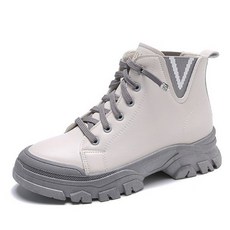 페이퍼먼츠 여성용 브이라인 하이넥 숏 워커 00339