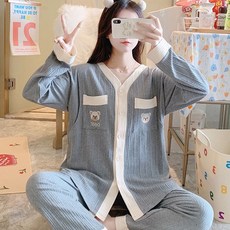 민성컴퍼니 베스트곰 임산부 수유잠옷 상하의 세트