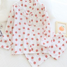 孕婦草莓熊印花上下裝套裝