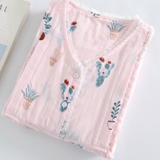 Estella蕾絲仙人掌可愛孕婦睡衣上下套裝