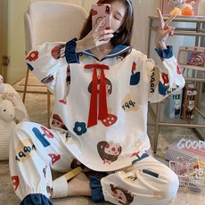 Minseong Company 甜美開朗少女孕婦睡衣上下套裝