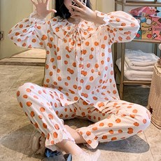 Estella圓形番茄圖案睡衣上下套裝