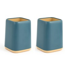 생각나래 다용도 투톤 펜홀더, 블루 + 옐로우, 2개