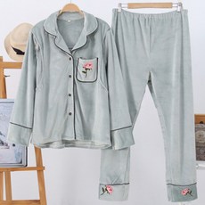 Estella口袋玫瑰設計睡衣上下套裝