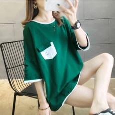 캐주얼 임산부 롱 루즈핏 티셔츠