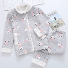 Estella可愛貓咪條紋睡衣上下套裝