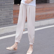 임부용 쉬폰 쭈리 와이드 9부 하의