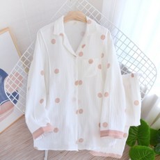 長袖孕婦睡袍睡衣上下裝套組