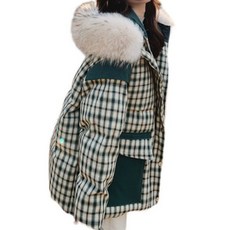 루나글램 에스텔라 체크 코튼 임산부 패딩 WER91
