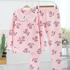 Estella草莓文字圖案孕婦睡衣上下套裝