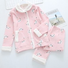 Estella可愛貓咪條紋孕婦睡衣上下套裝