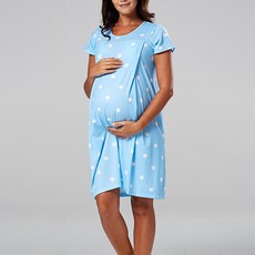 Estella 孕婦圓點印花連身裙 sds129