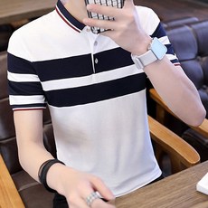 Market A 雙線領短袖T恤